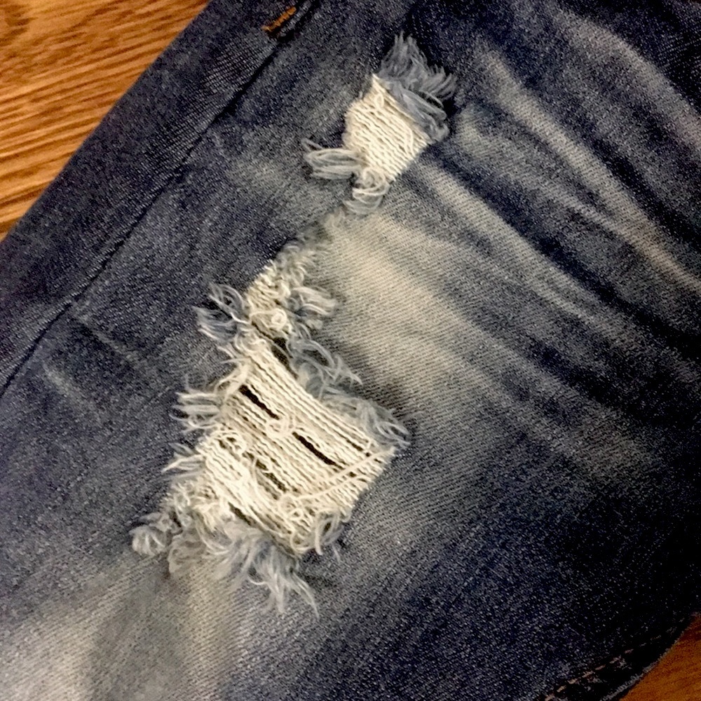 Machine Ripped Skinny Jeans - Picture 4 of 5